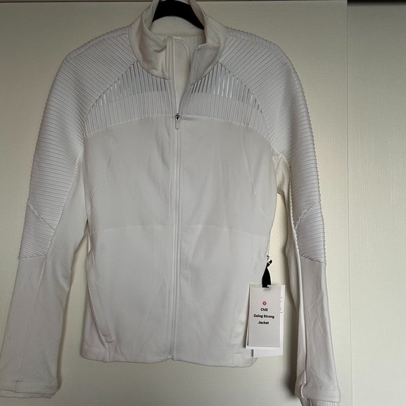 lululemon athletica Chill Going Strong White Jacket - Picture 1 of 8